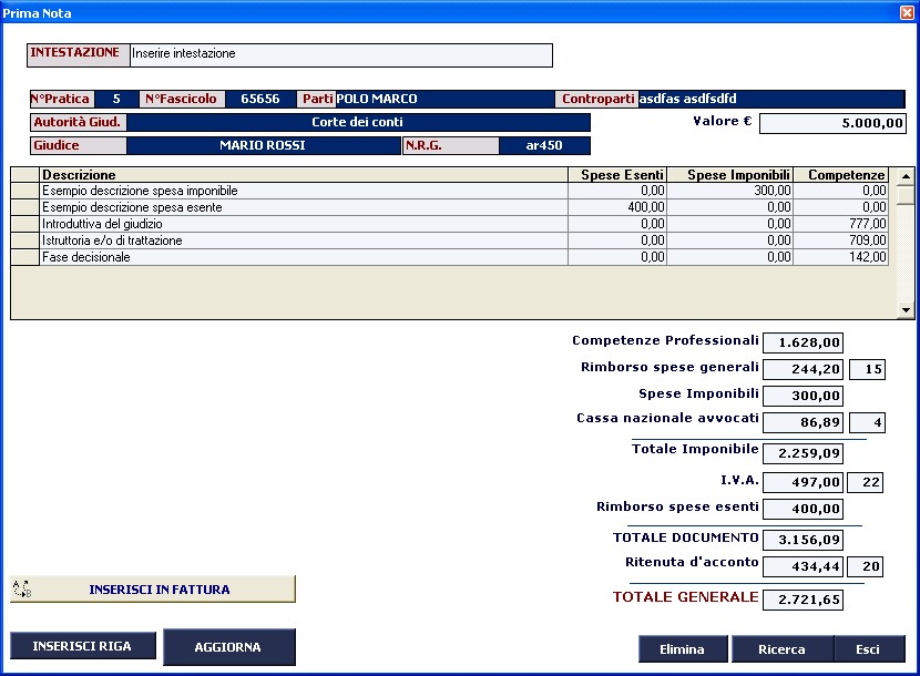 Gestionale Studio Legale Software per Avvocati 59 00 completo